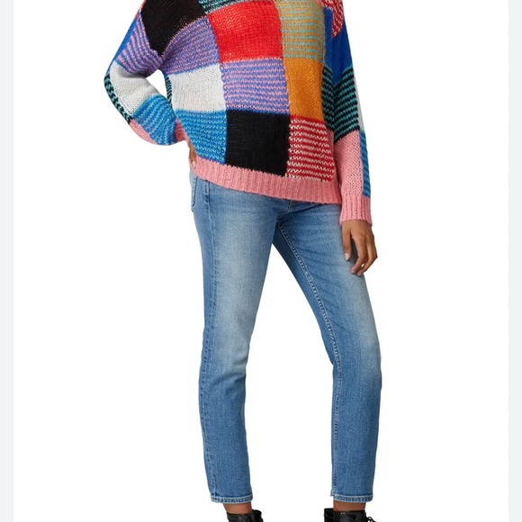 STINE GOYA Sana Color block, Crew Neck Sweater, XL - Picture 3 of 10